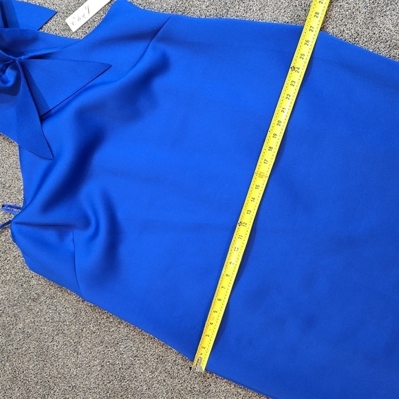 NWT Eliza J Plus Size Scuba Sleeveless Ruffle One Shoulder Sheath Dress sz 24W - Picture 4 of 10